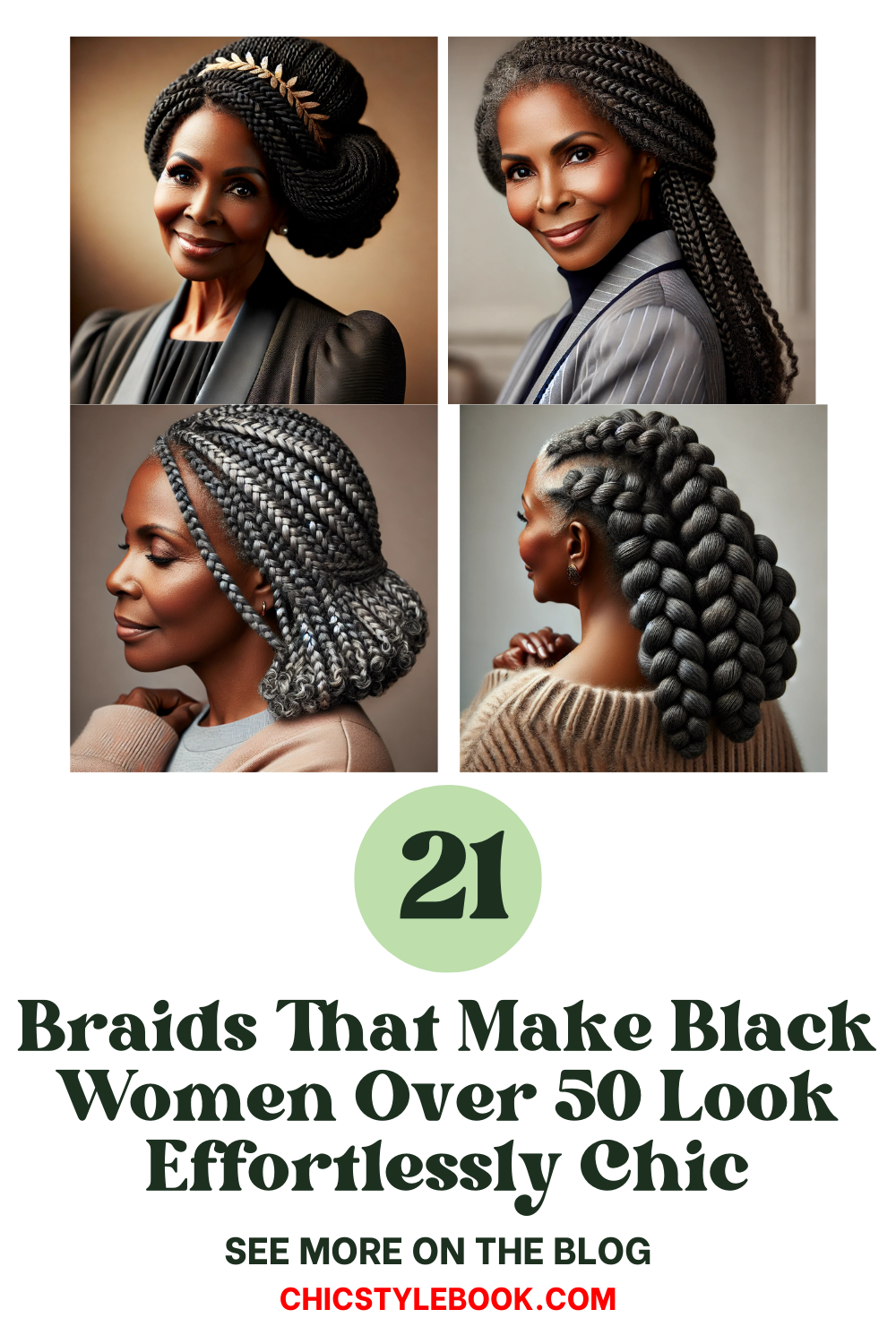 21 Braids for Older Black Women Over 50