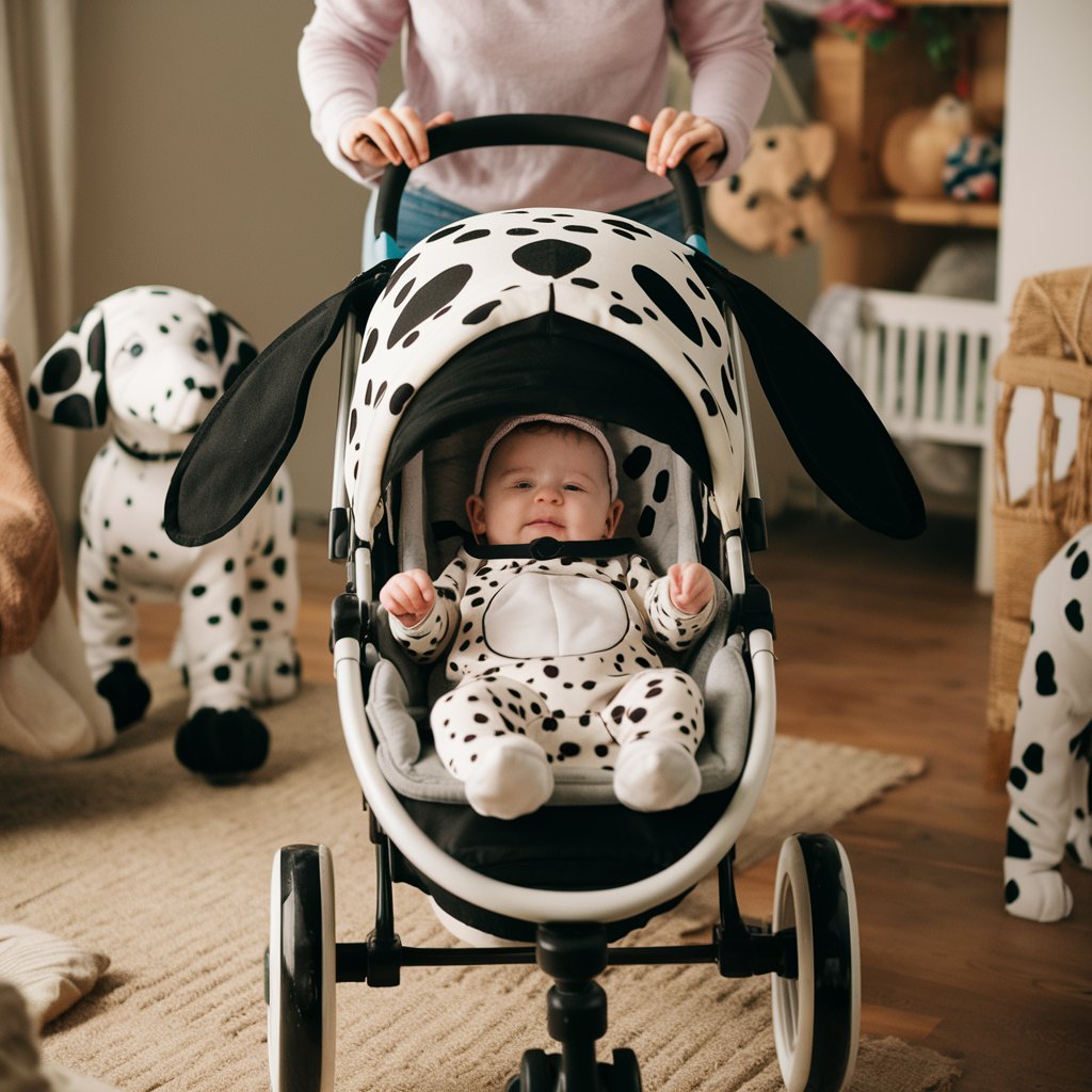 Baby Stroller Dalmatian Carriage