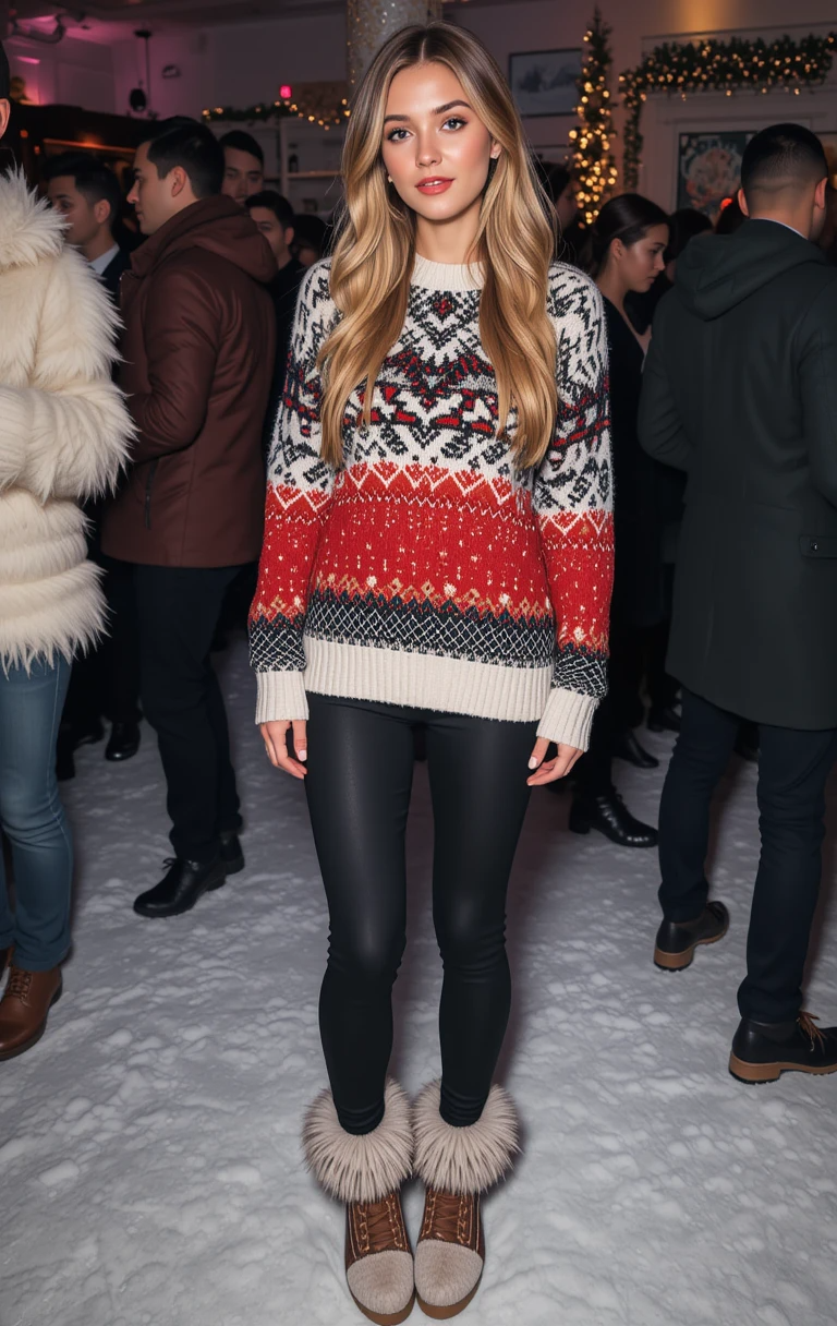 Chic Après-Ski Sweater & Leggings