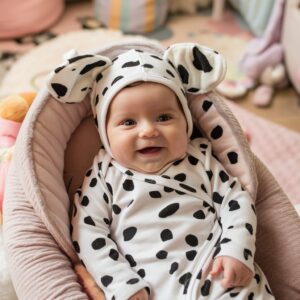 DIY No-Sew Dalmatian Costumes for Babies