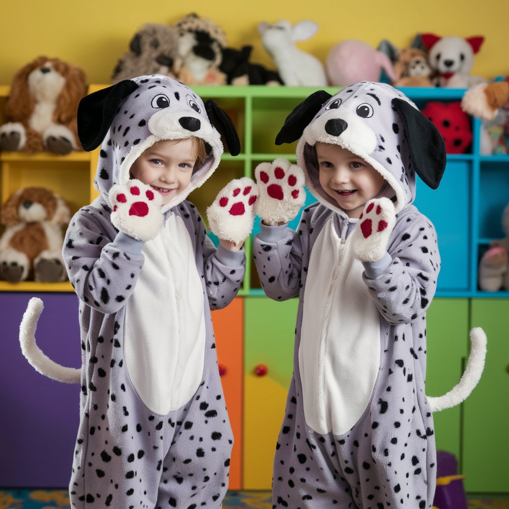 Dalmatian Twins or Sibling Costumes