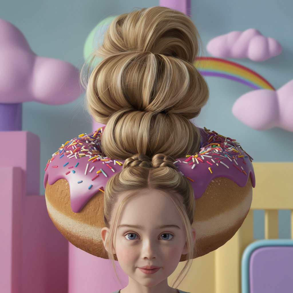 Donut Bun Hair